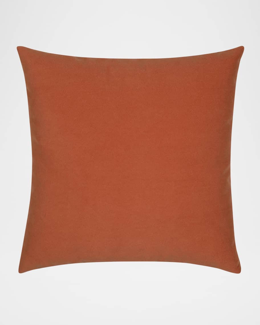 Image 1 of 5: Lush Velvet Corded Indoor/Outdoor Pillow, 20" Square