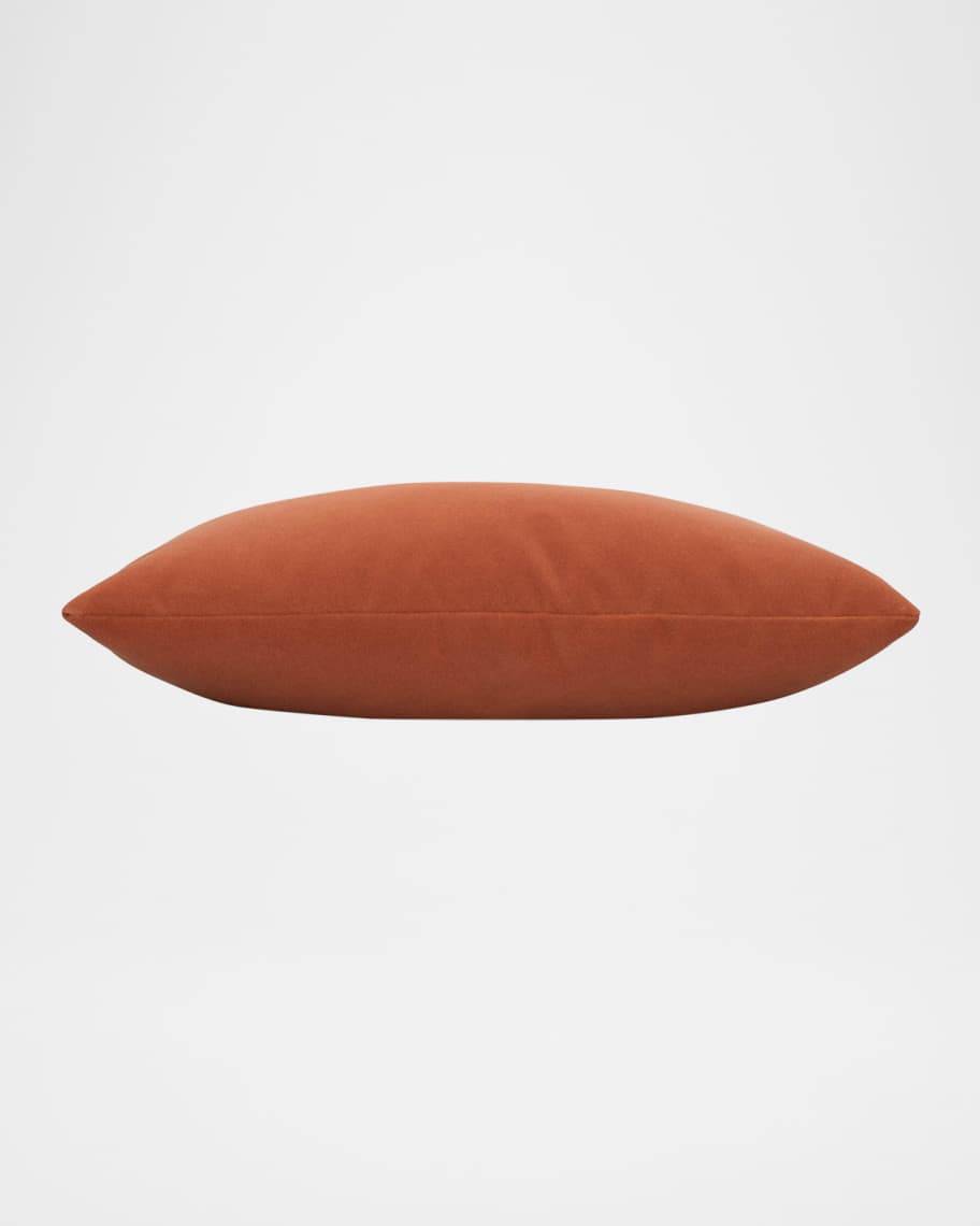 Image 3 of 4: Lush Velvet Corded Indoor/Outdoor Lumbar Pillow, 12" x 20"