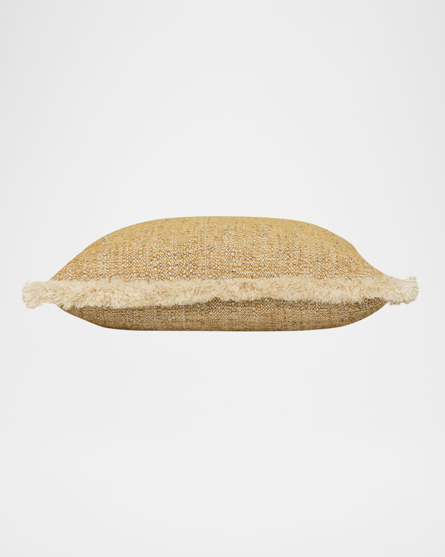 Image 3 of 5: Golden Hour Fringed Indoor/Outdoor Pillow, 20" Square