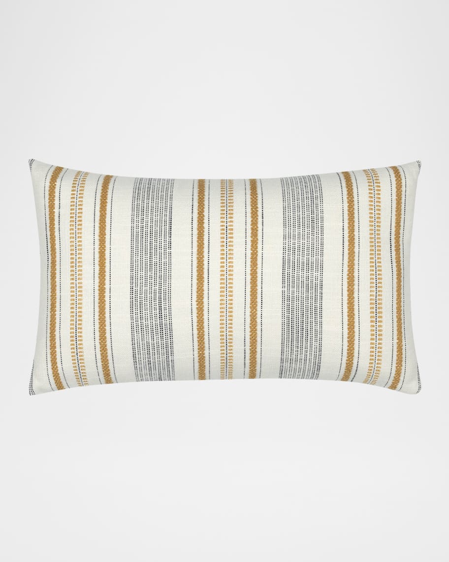 Image 3 of 3: Pathway Gold Indoor/Outdoor Lumbar Pillow, 12" x 20"