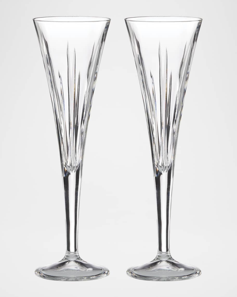 Image 1 of 2: Soho 8 oz. Crystal Toasting Flutes, Set of 2