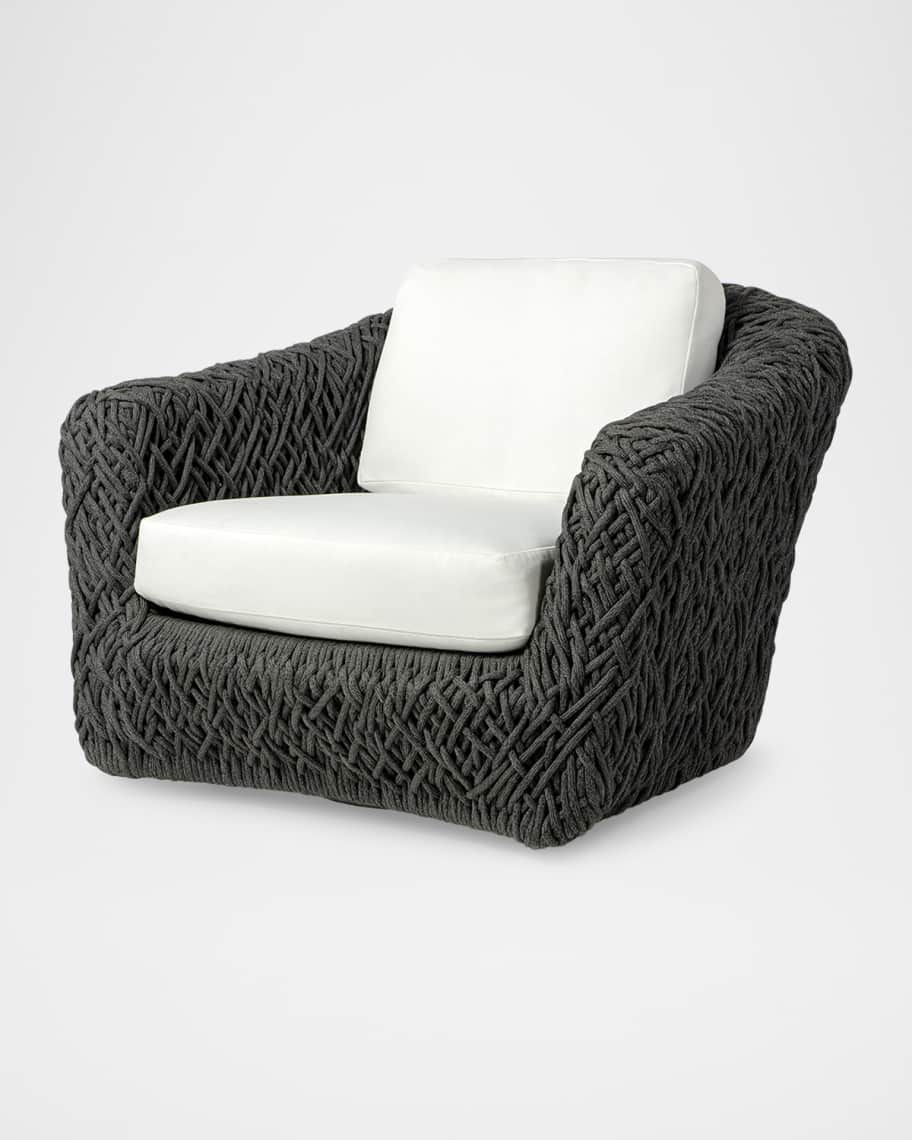 Image 2 of 3: Carter Outdoor Swivel Lounge Chair
