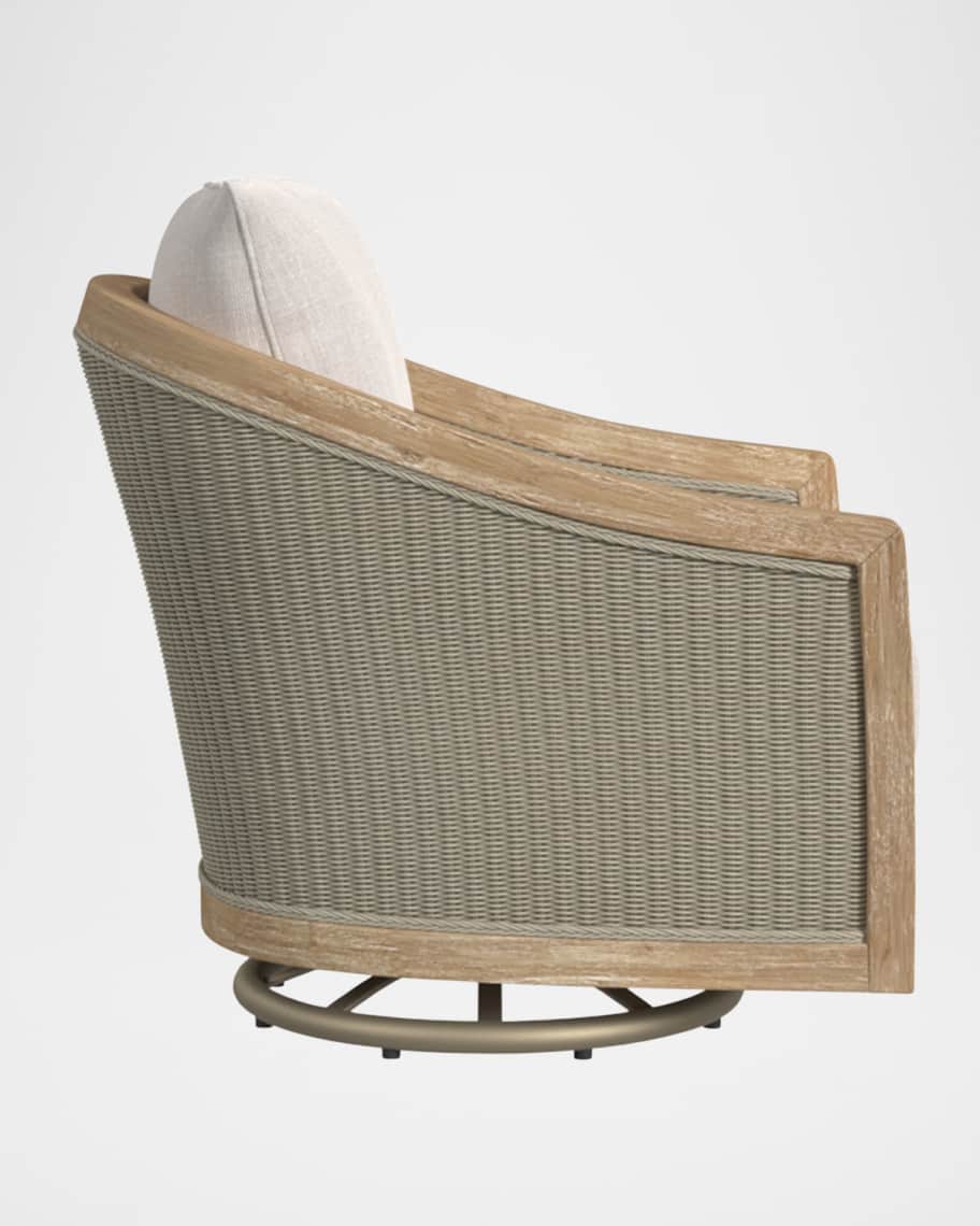 Image 2 of 5: Cambria Outdoor Swivel Club Chair