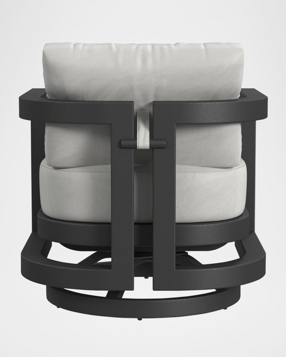 Image 3 of 4: Malibu Outdoor Swivel Club Chair