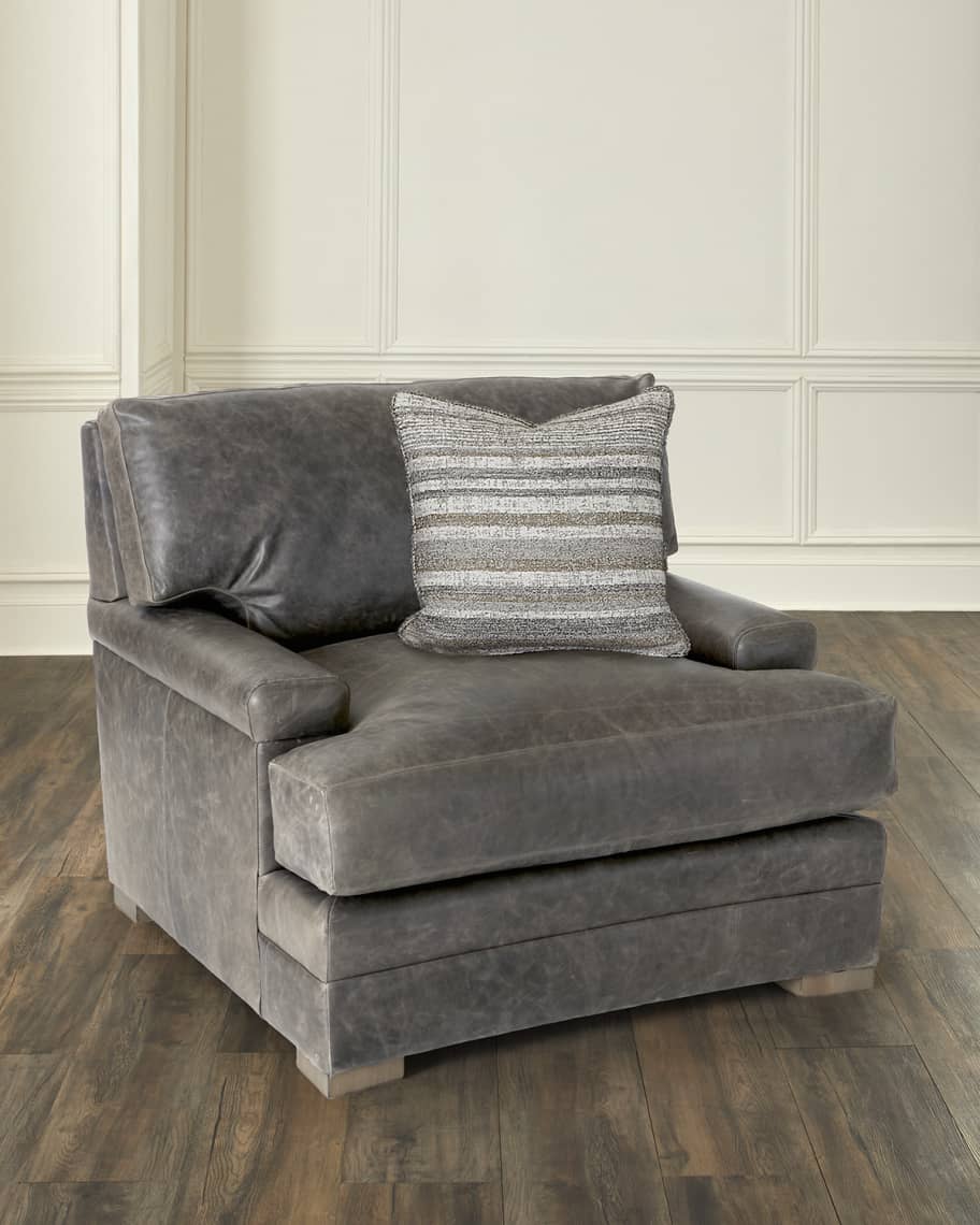 Image 1 of 6: Burnham Leather Chair