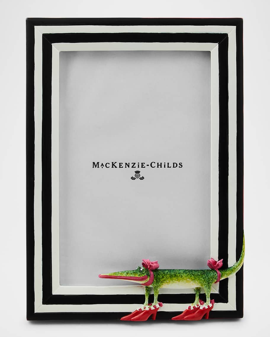 Image 1 of 2: Patience Brewster Gloria Alligator Picture Frame, 5" x 7"