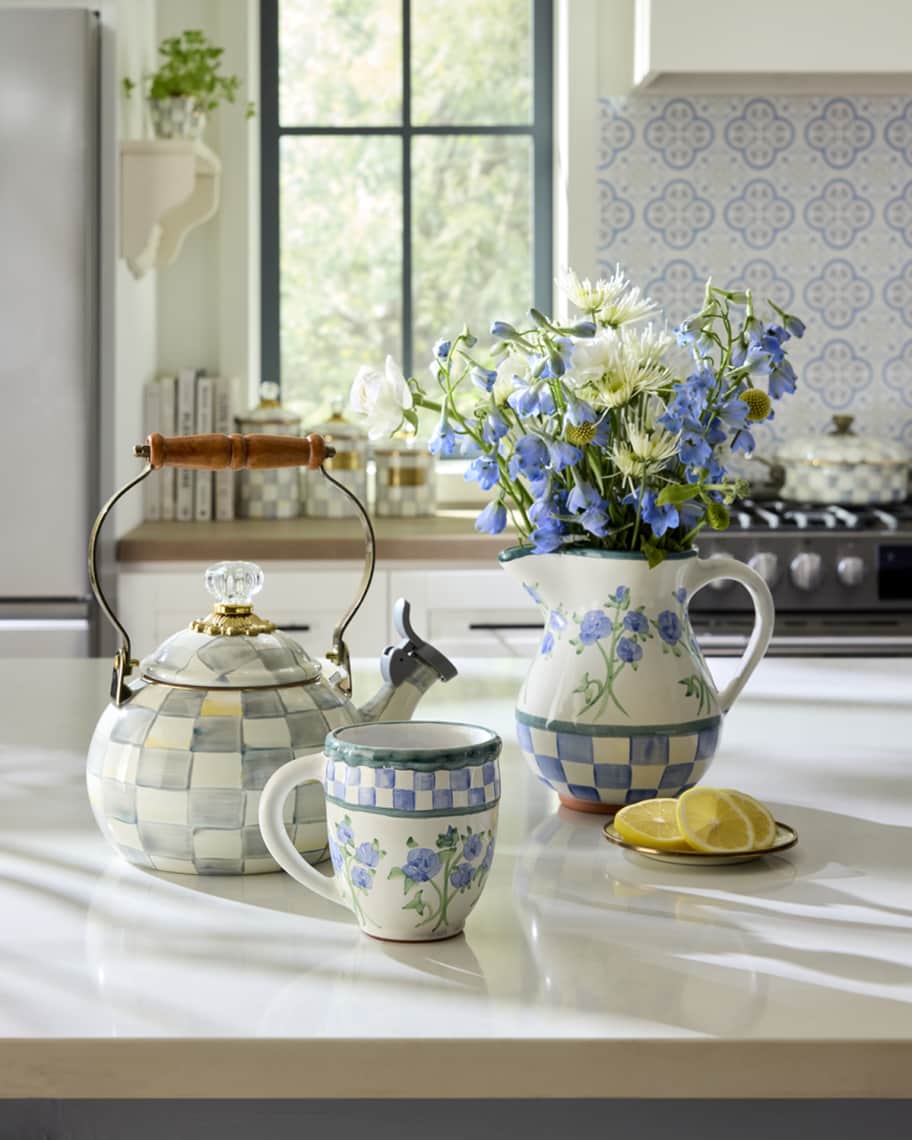 Image 2 of 4: Sterling Check 1-Qt. Whistling Tea Kettle