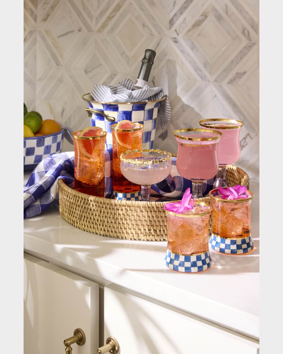 Image 2 of 2: Royal Check Tumbler Glass, Set of 2