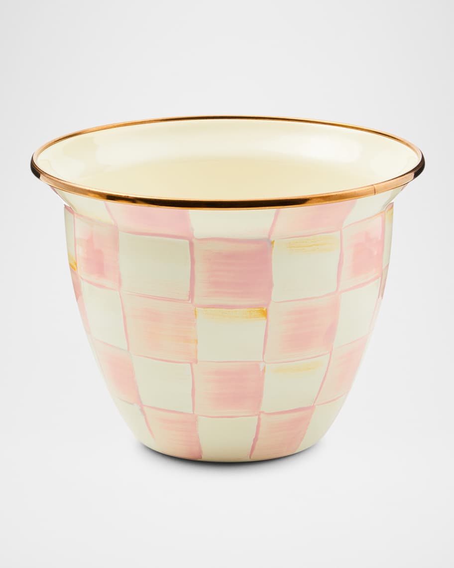Image 1 of 2: Rosy Check Large Flower Pot