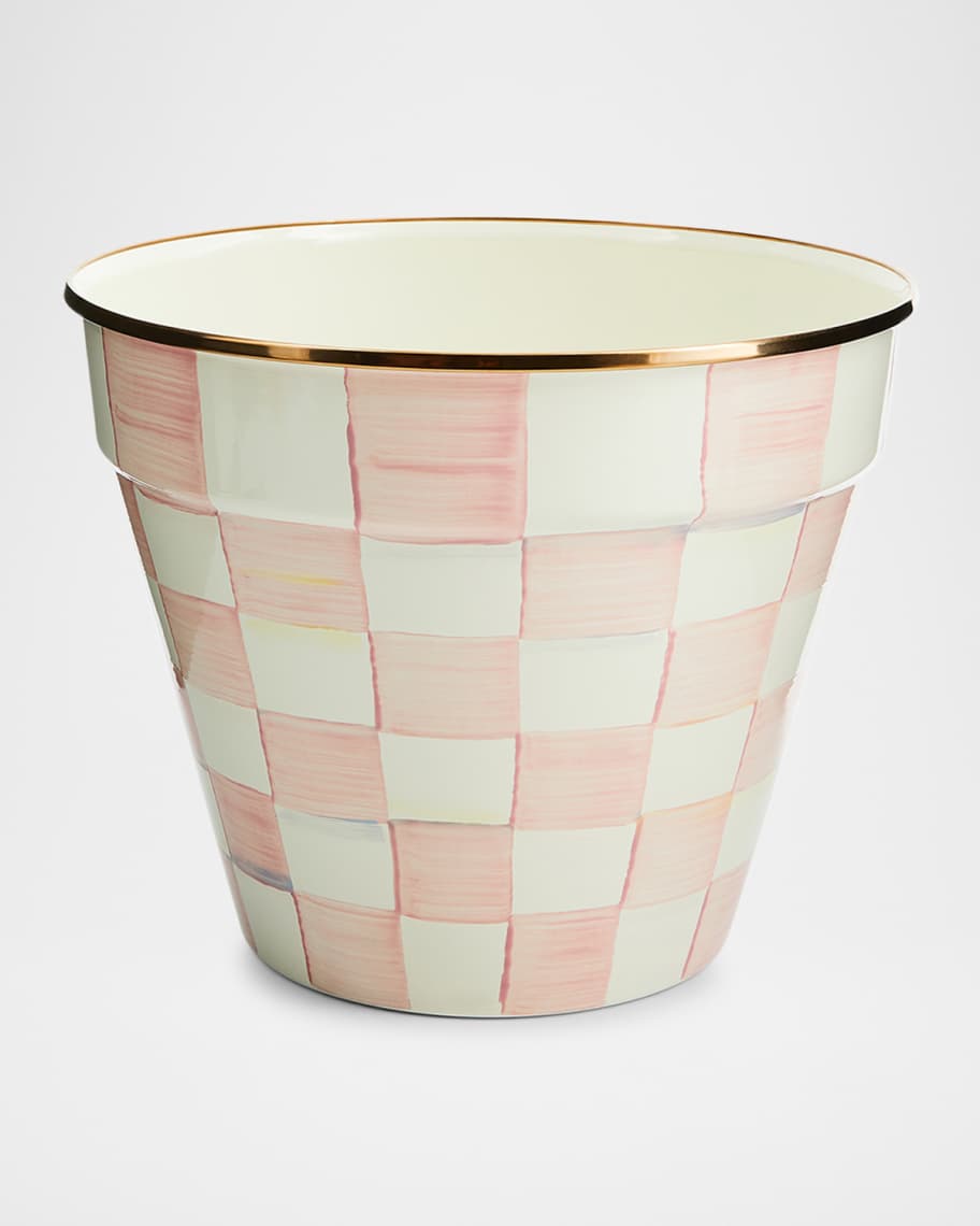 Image 1 of 2: Rosy Check Extra Large Garden Pot