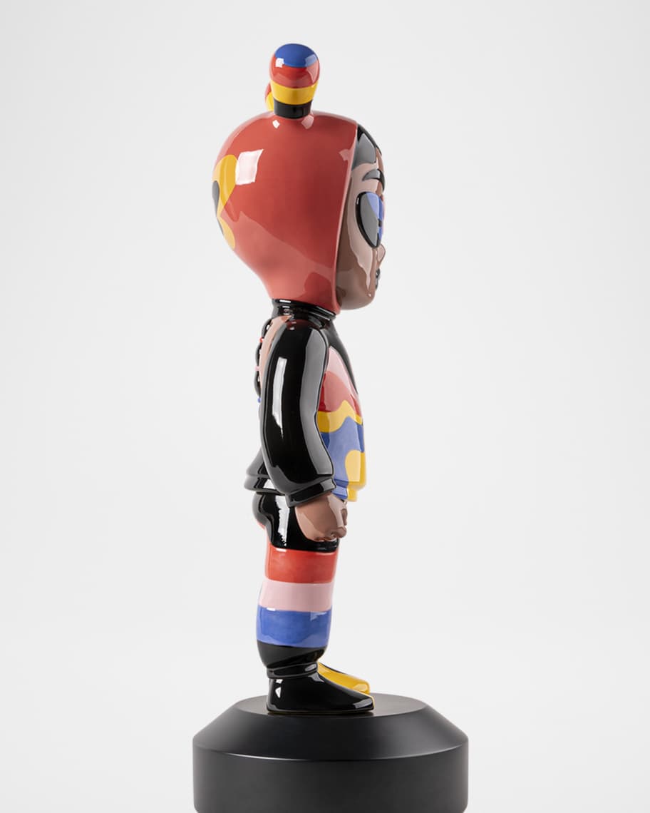 Image 2 of 3: "The Guest by Jade Purple Brown" Limited Edition Big Sculpture