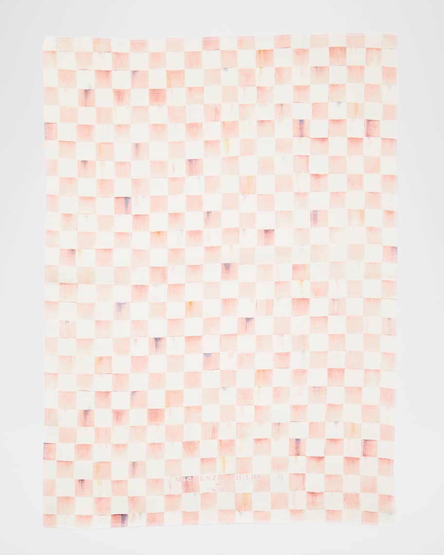 Image 3 of 3: Rosy Check Dish Towel
