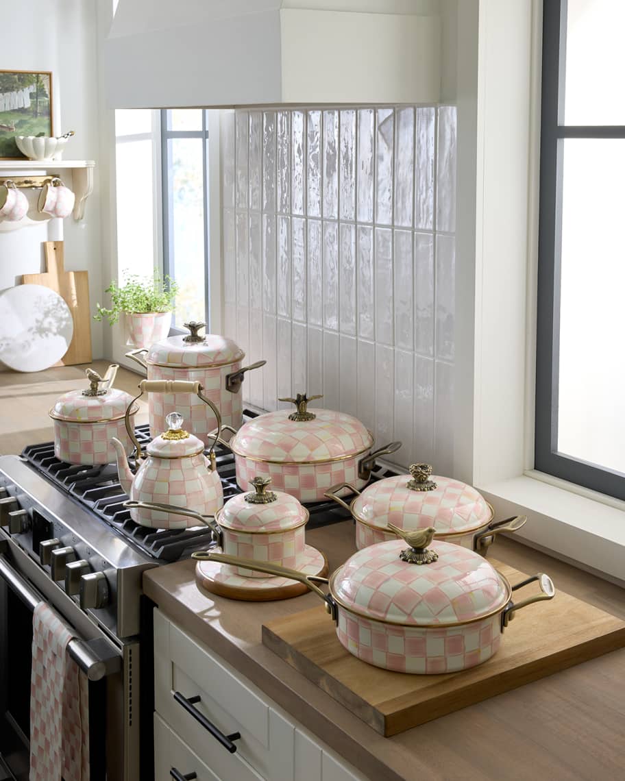 Image 2 of 3: Rosy Check Dish Towel