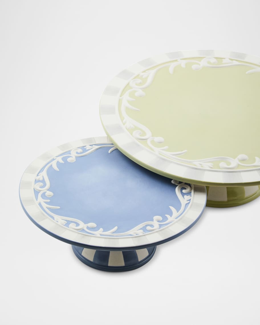 Image 2 of 3: Cameo Large Pedestal Platter