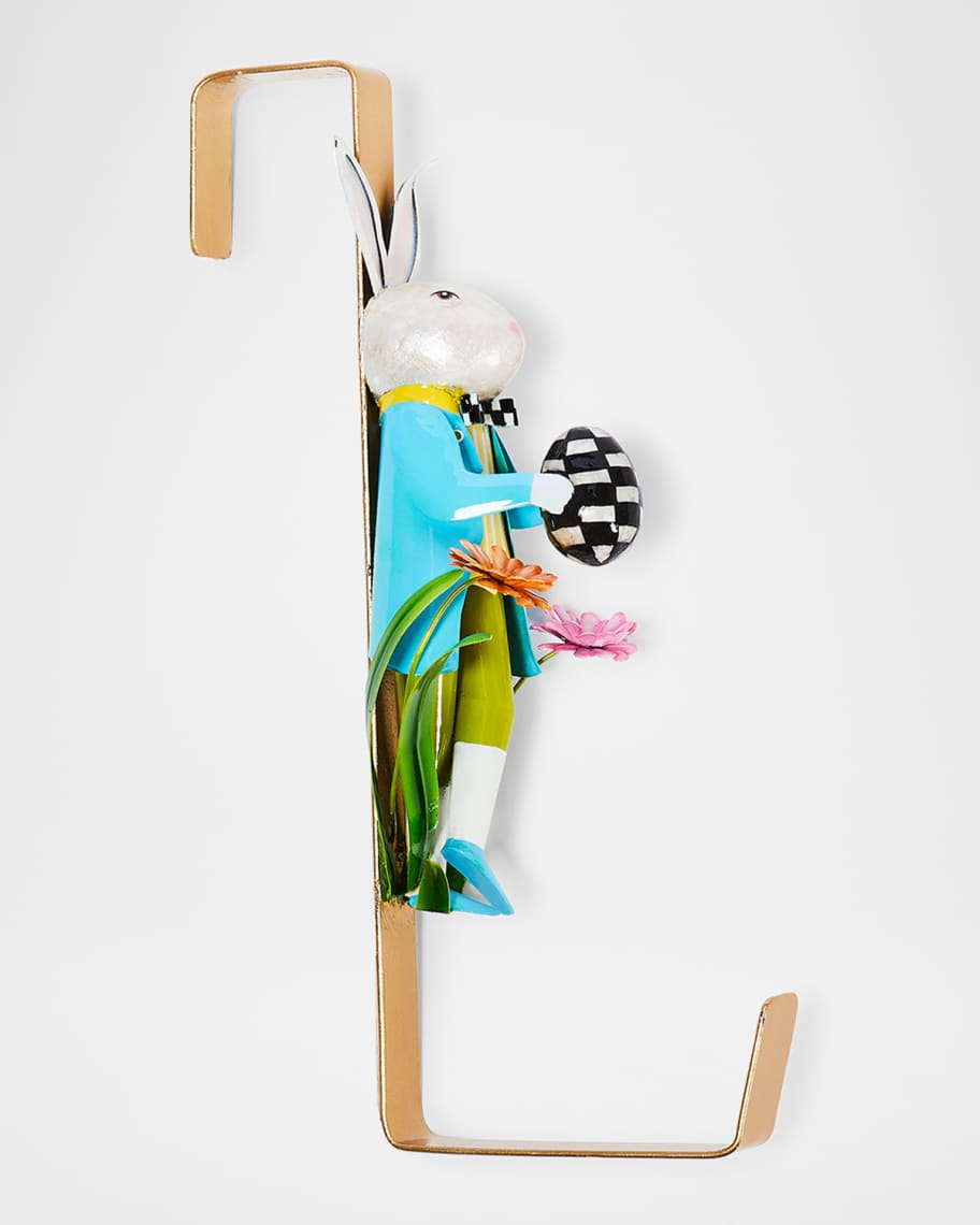 Image 2 of 2: Calico Rabbit Wreath Hanger