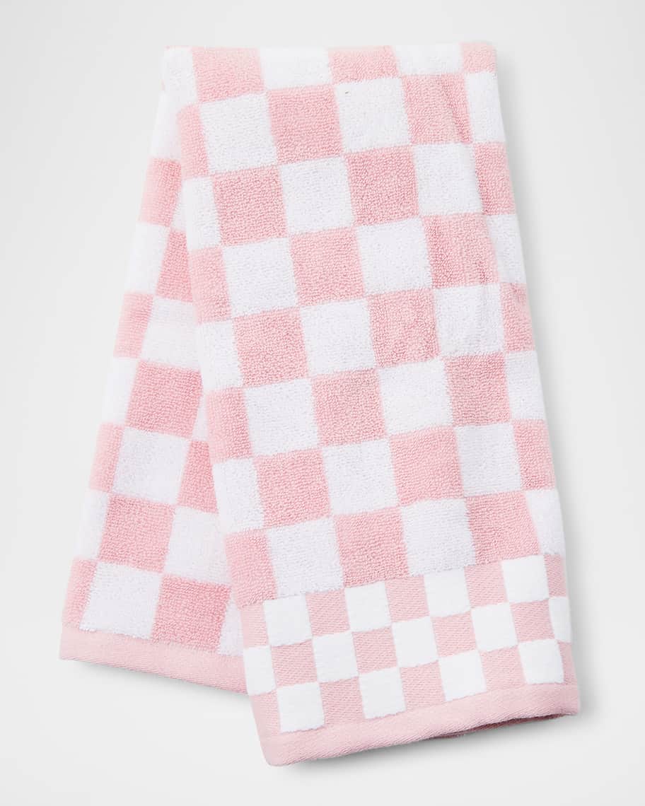 Image 1 of 3: Rosy Check Hand Towel