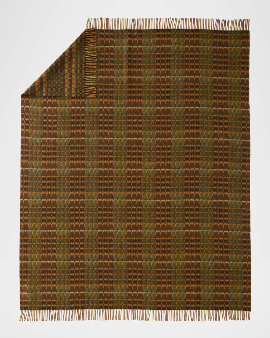 Image 2 of 3: Talbot Merino Wool Throw, 55" x 73"