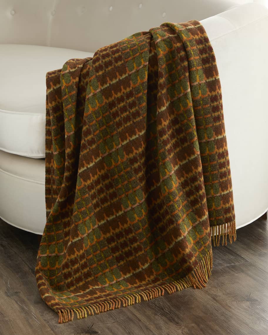 Image 1 of 3: Talbot Merino Wool Throw, 55" x 73"