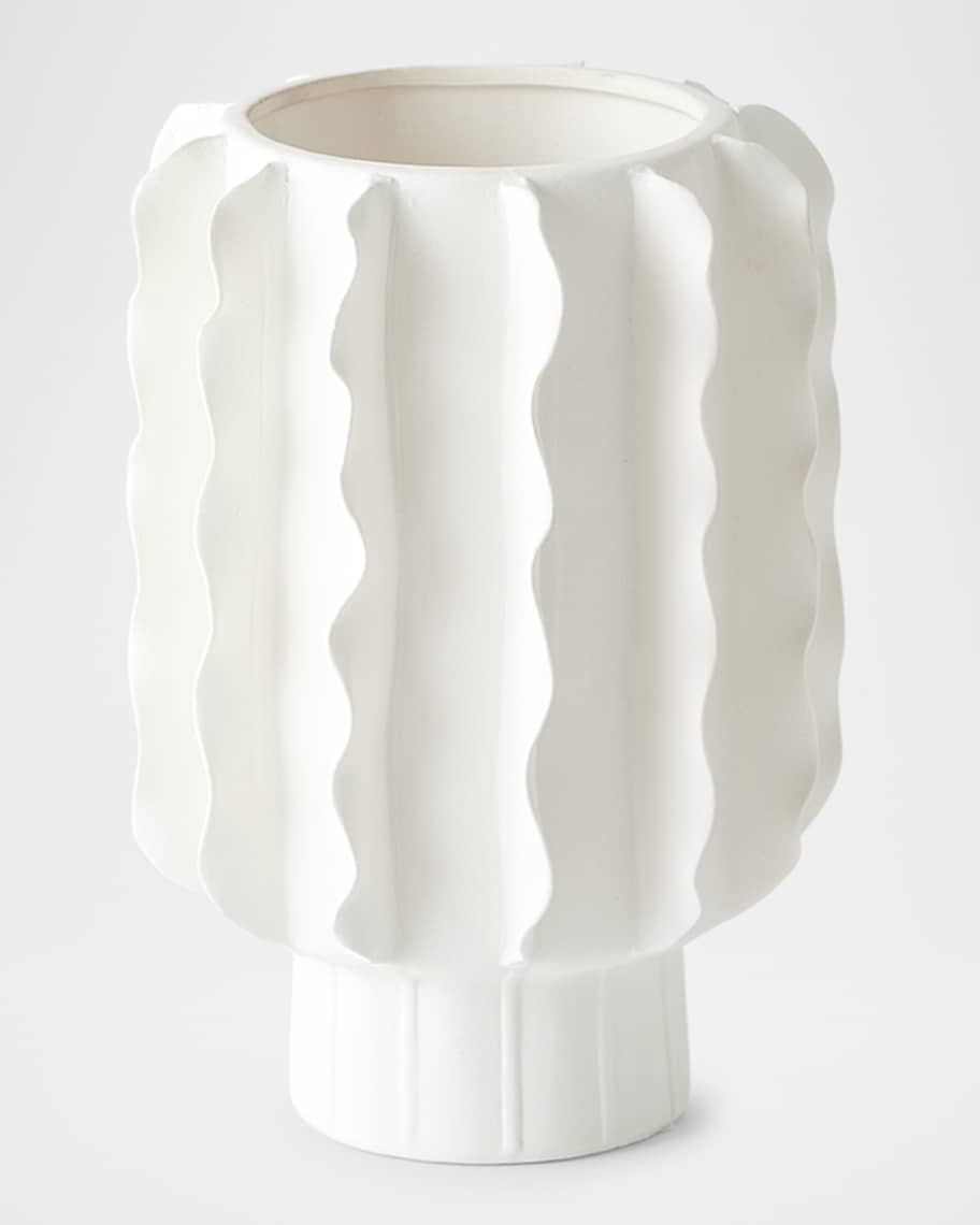 Image 3 of 3: Frilled Vase, 10"