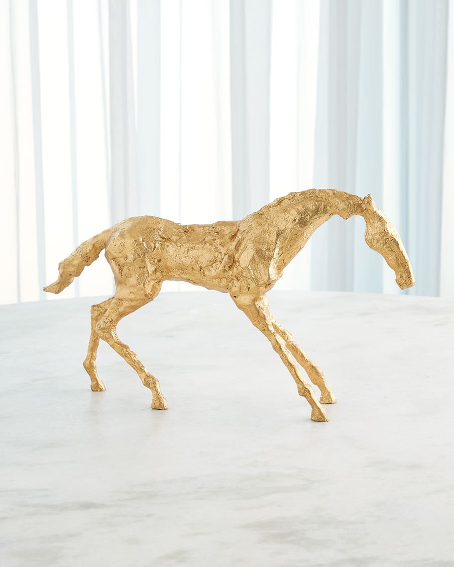 Image 3 of 3: Cast Stallion Sculpture