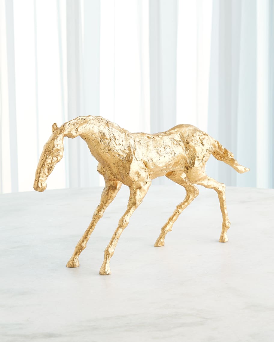 Image 1 of 3: Cast Stallion Sculpture