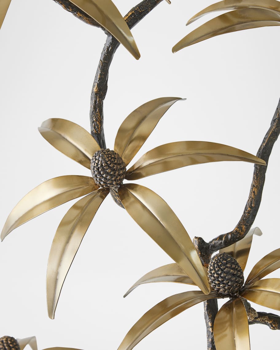 Image 3 of 4: Golden Petal Sculpture