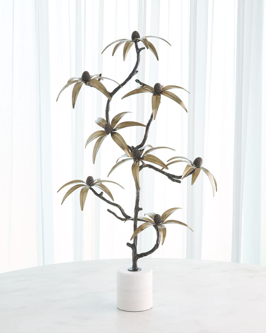 Image 1 of 4: Golden Petal Sculpture