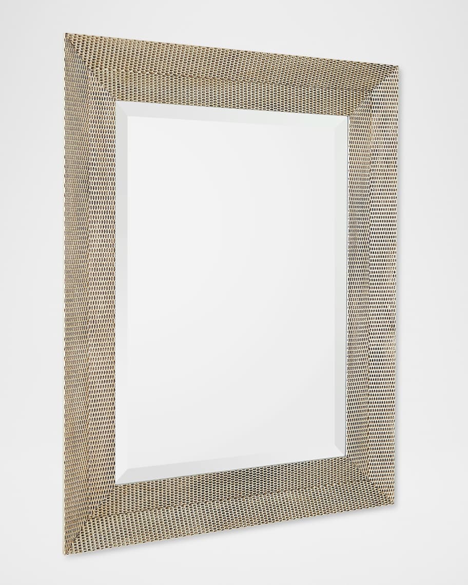 Image 2 of 5: Delicate Basketweave Wall Mirror