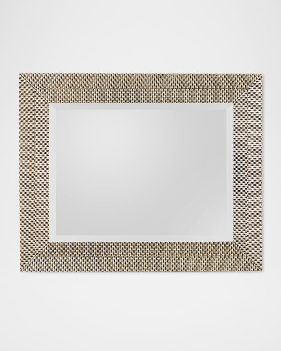 Image 3 of 5: Delicate Basketweave Wall Mirror