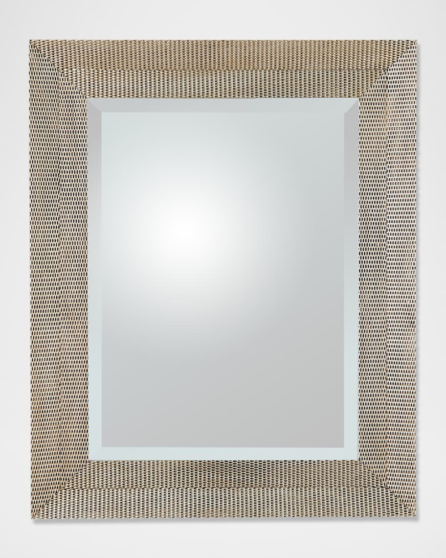 Image 1 of 5: Delicate Basketweave Wall Mirror
