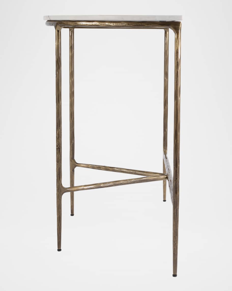 Image 3 of 5: Evelyn Demilune Console Table