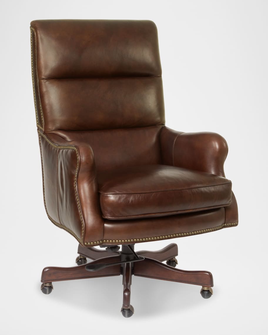 Image 1 of 1: Victoria Leather Executive Swivel/Tilt Desk Chair