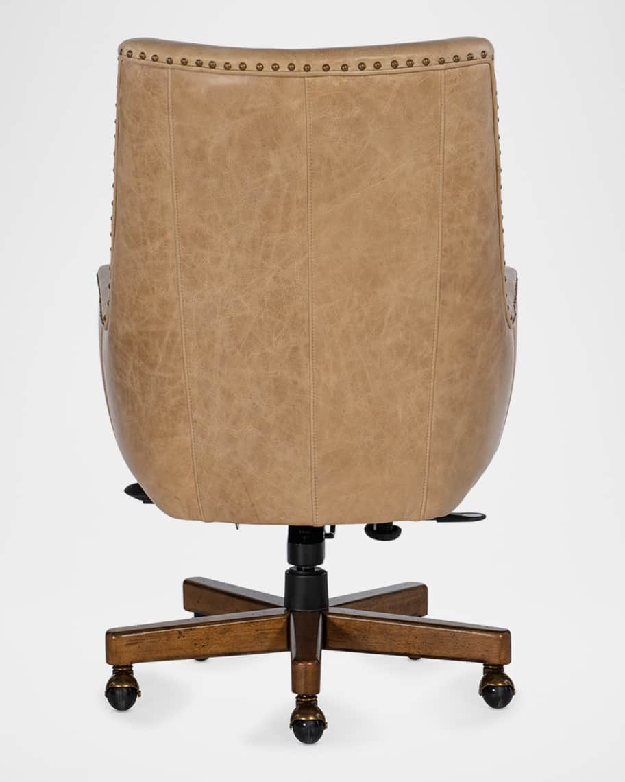 Image 3 of 3: Kent Leather Executive Swivel/Tilt Desk Chair