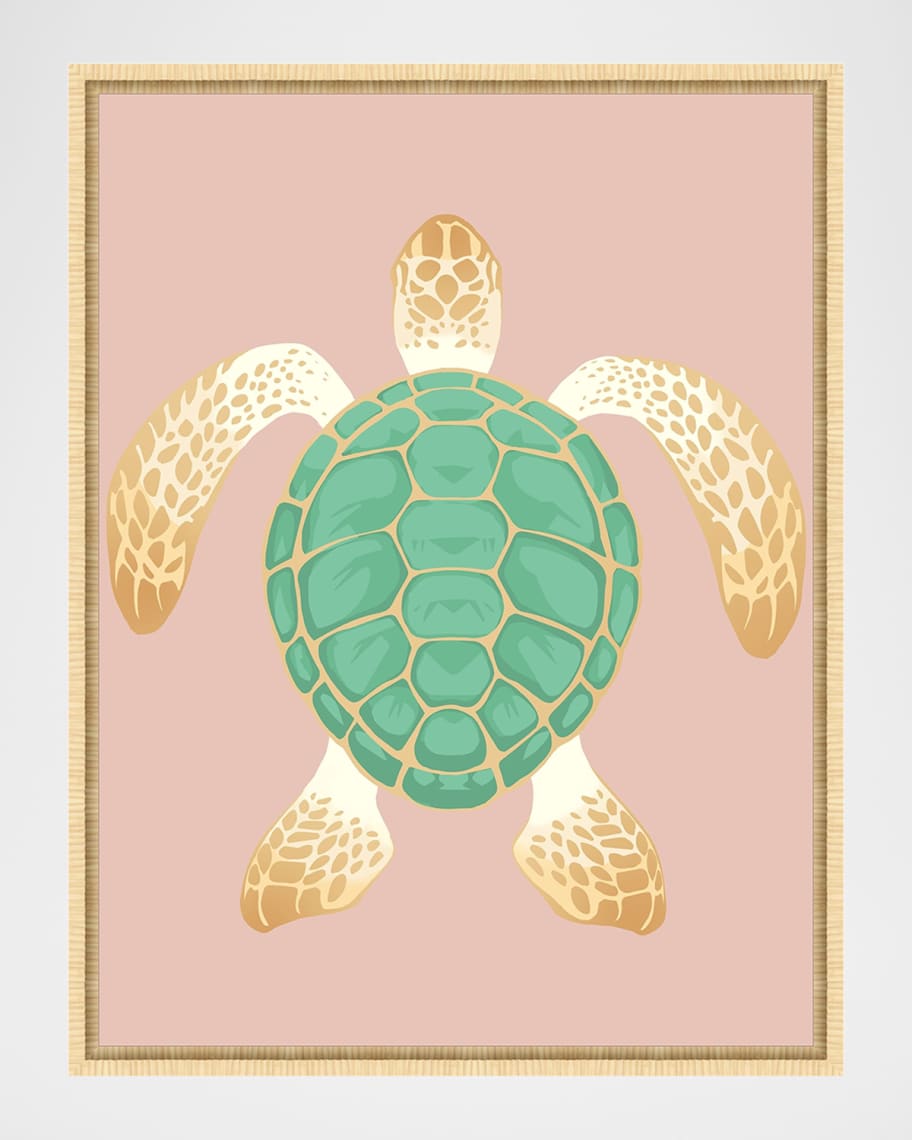 Image 1 of 1: "Sea Creature" Framed Giclee by Sena Zander, 25.5" x 33.5"