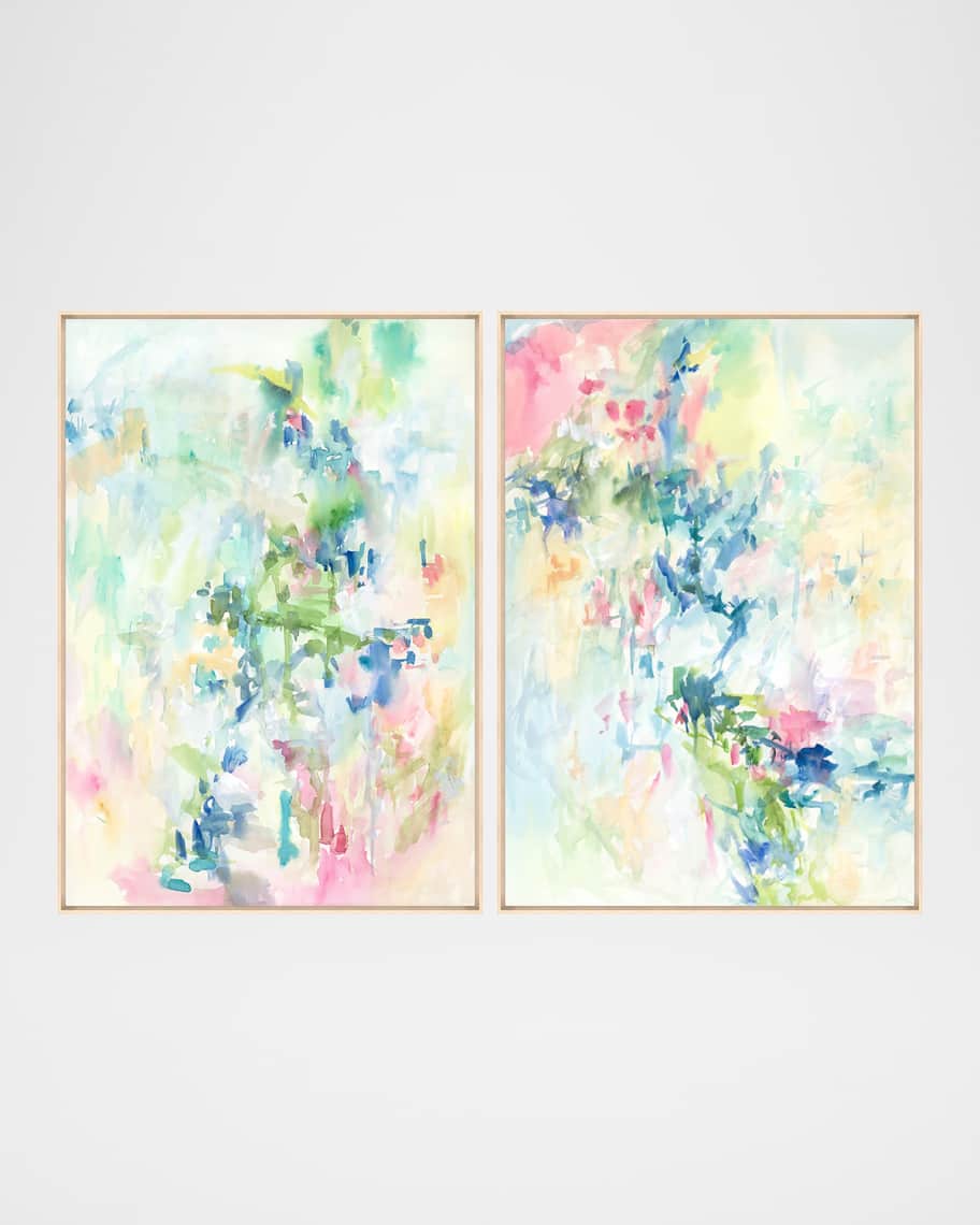 Image 1 of 1: "Blooming Renewal" Set of 2 Framed Giclees by Maelani Blue, 31.25" x 44.25"