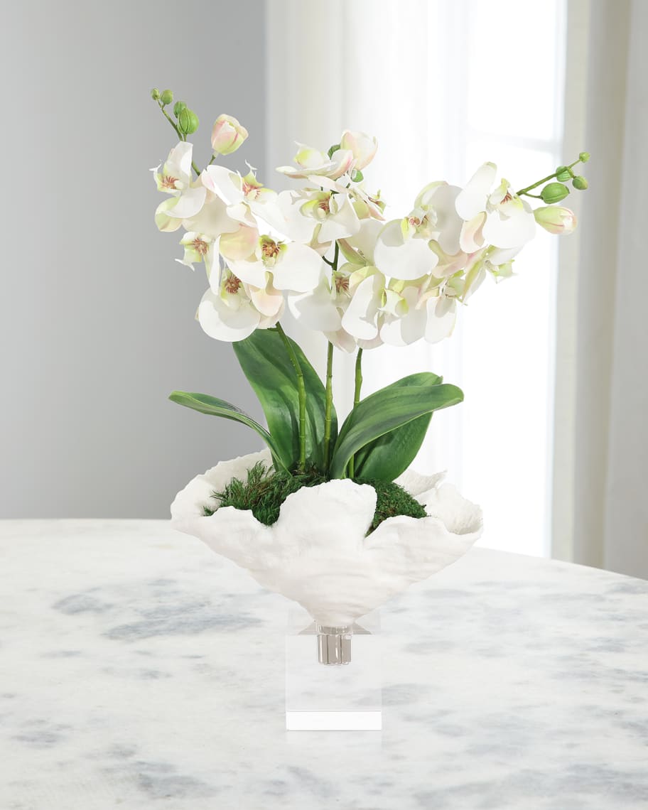 Image 1 of 2: Seaside 24" Faux Floral Arrangement in Vase
