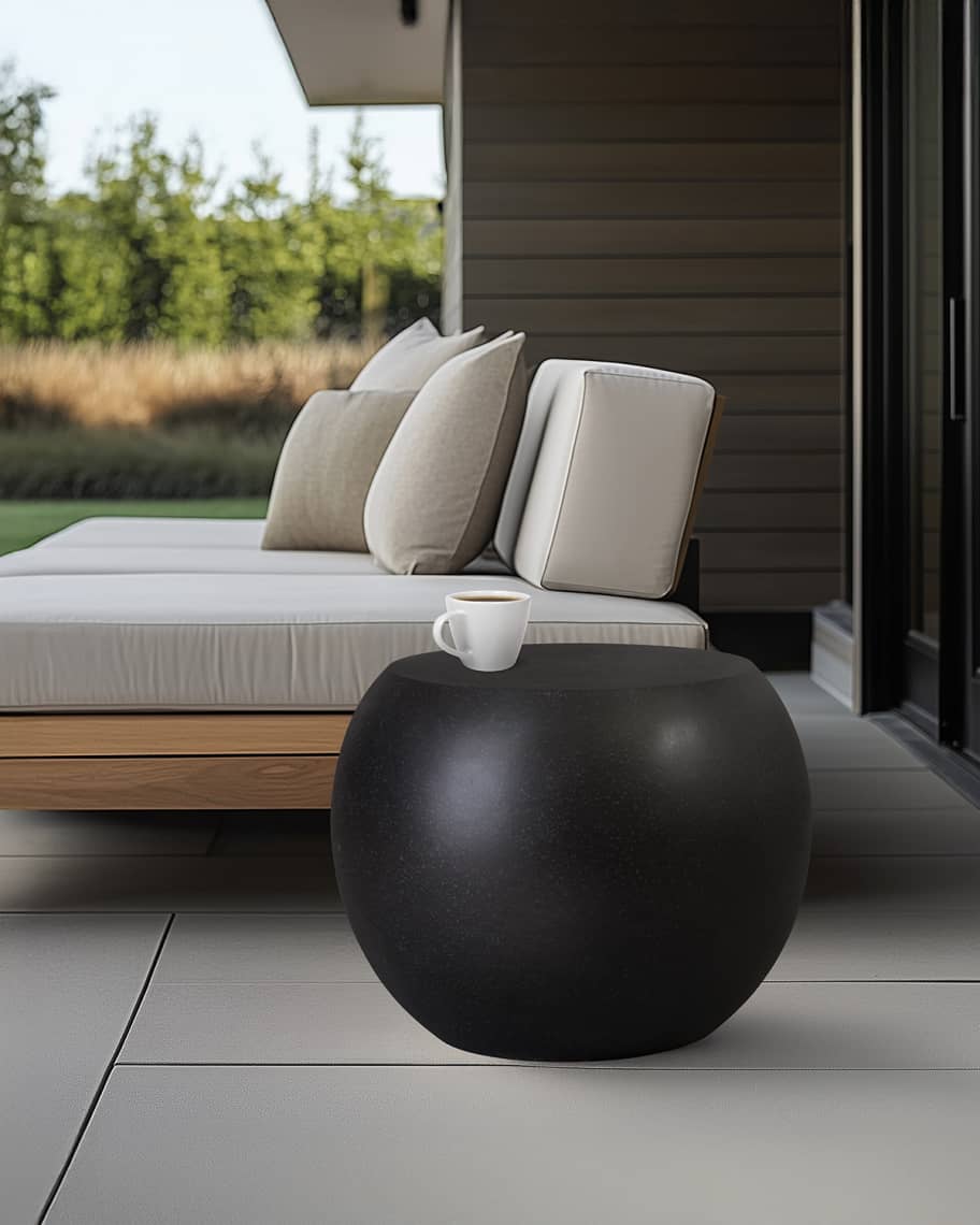 Image 1 of 5: Convex Terrazzo Indoor/Outdoor Garden Stool