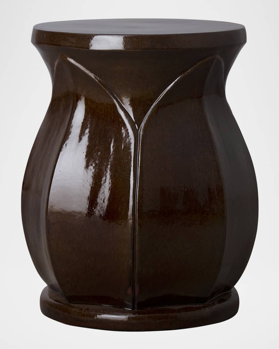 Image 2 of 2: Lotus Indoor/Outdoor Garden Stool, 22"