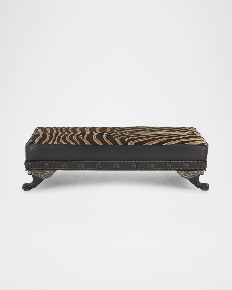 Image 2 of 6: Zara Hair on Hide Ottoman