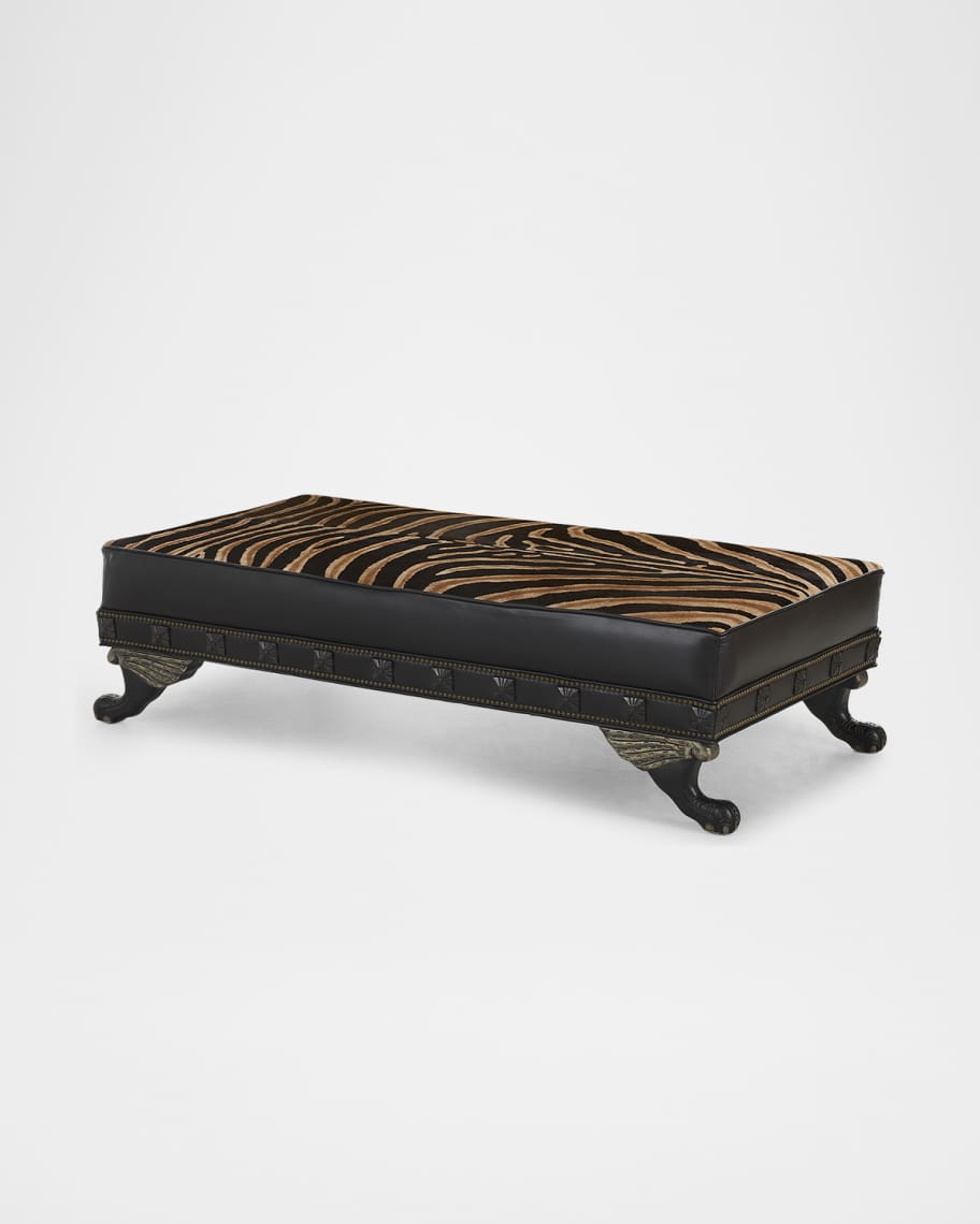 Image 3 of 6: Zara Hair on Hide Ottoman