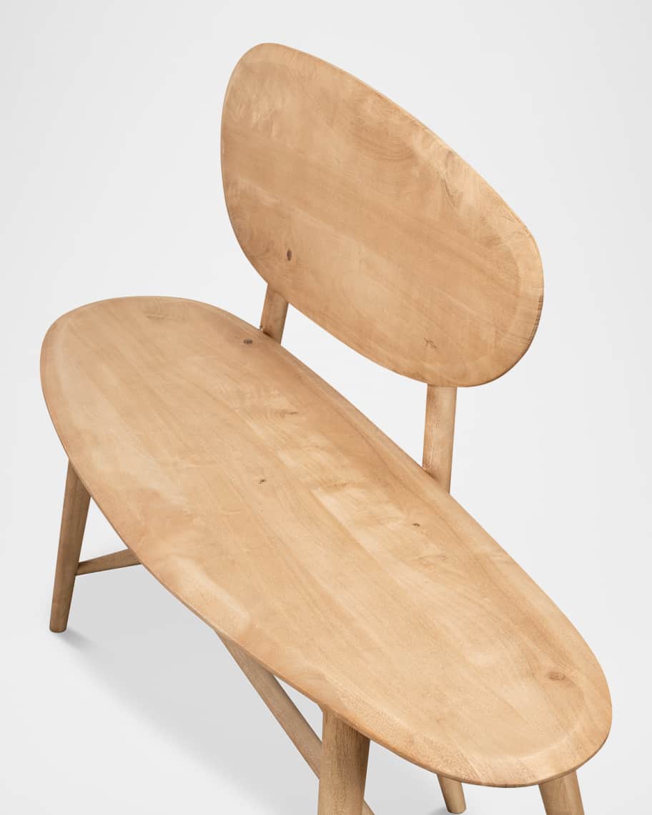 Image 2 of 6: Pebble Bench, 54"