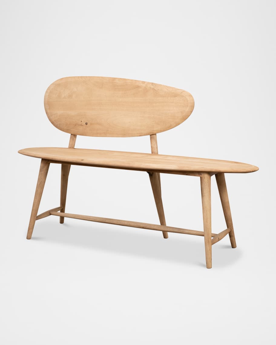 Image 1 of 6: Pebble Bench, 54"