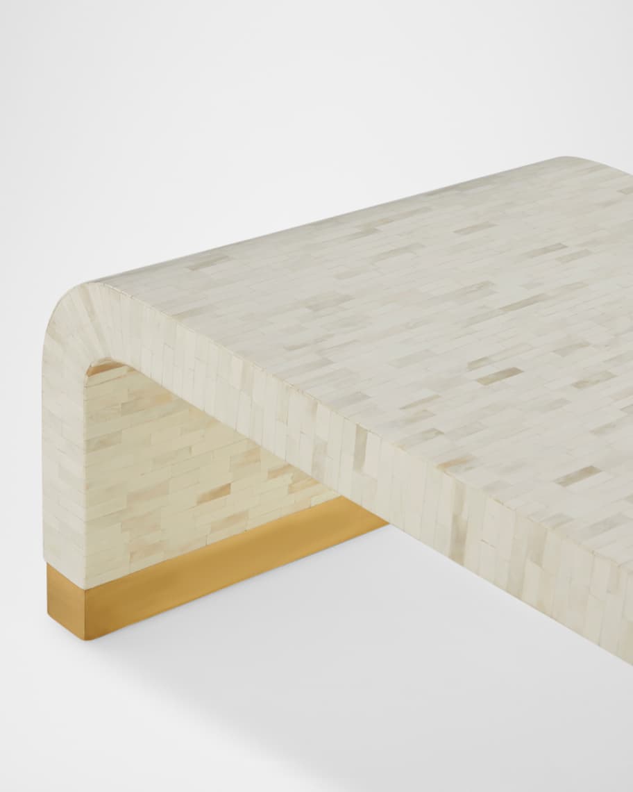 Image 3 of 4: Avalon Bone Cocktail Table