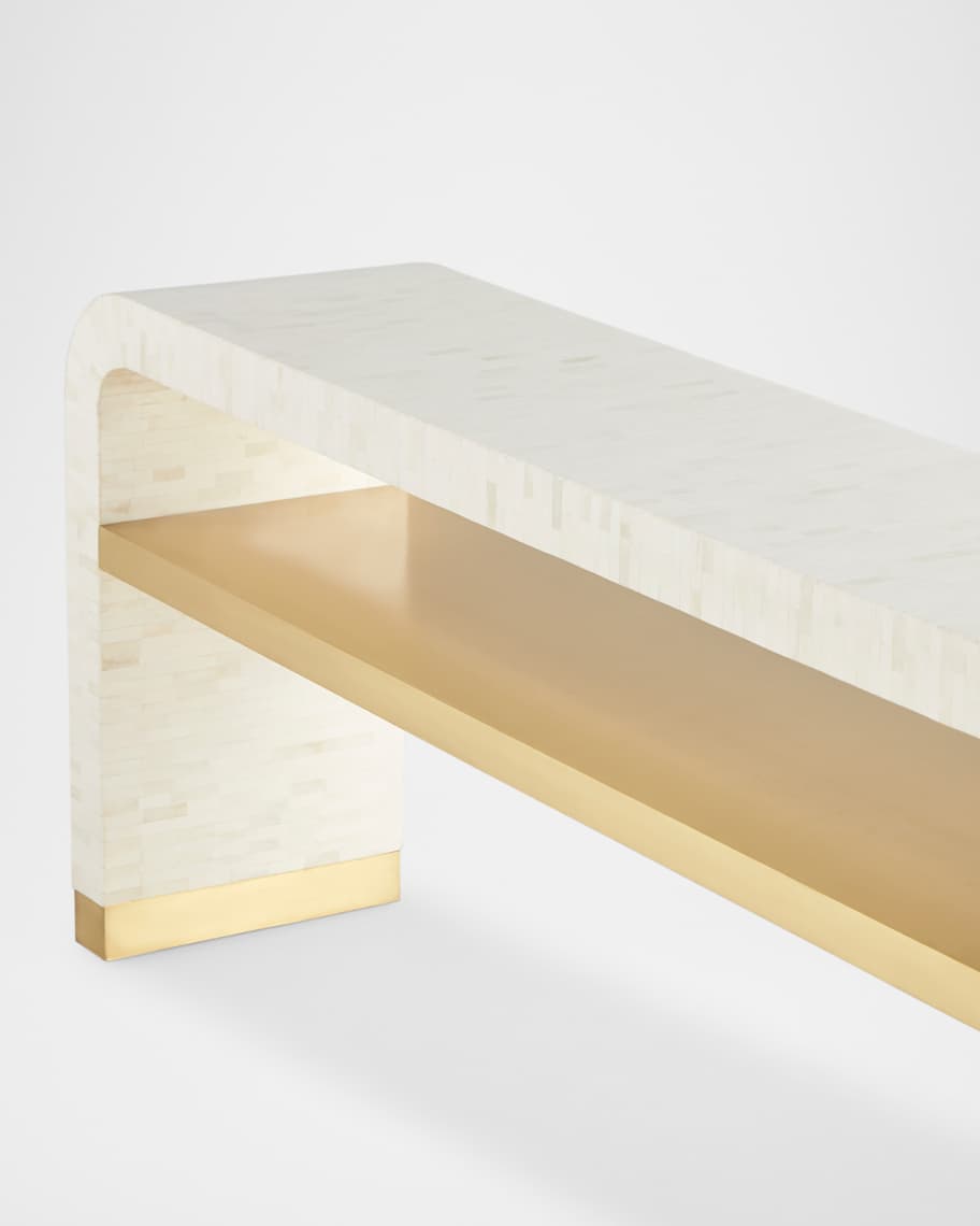 Image 2 of 4: Avalon Bone Console Table