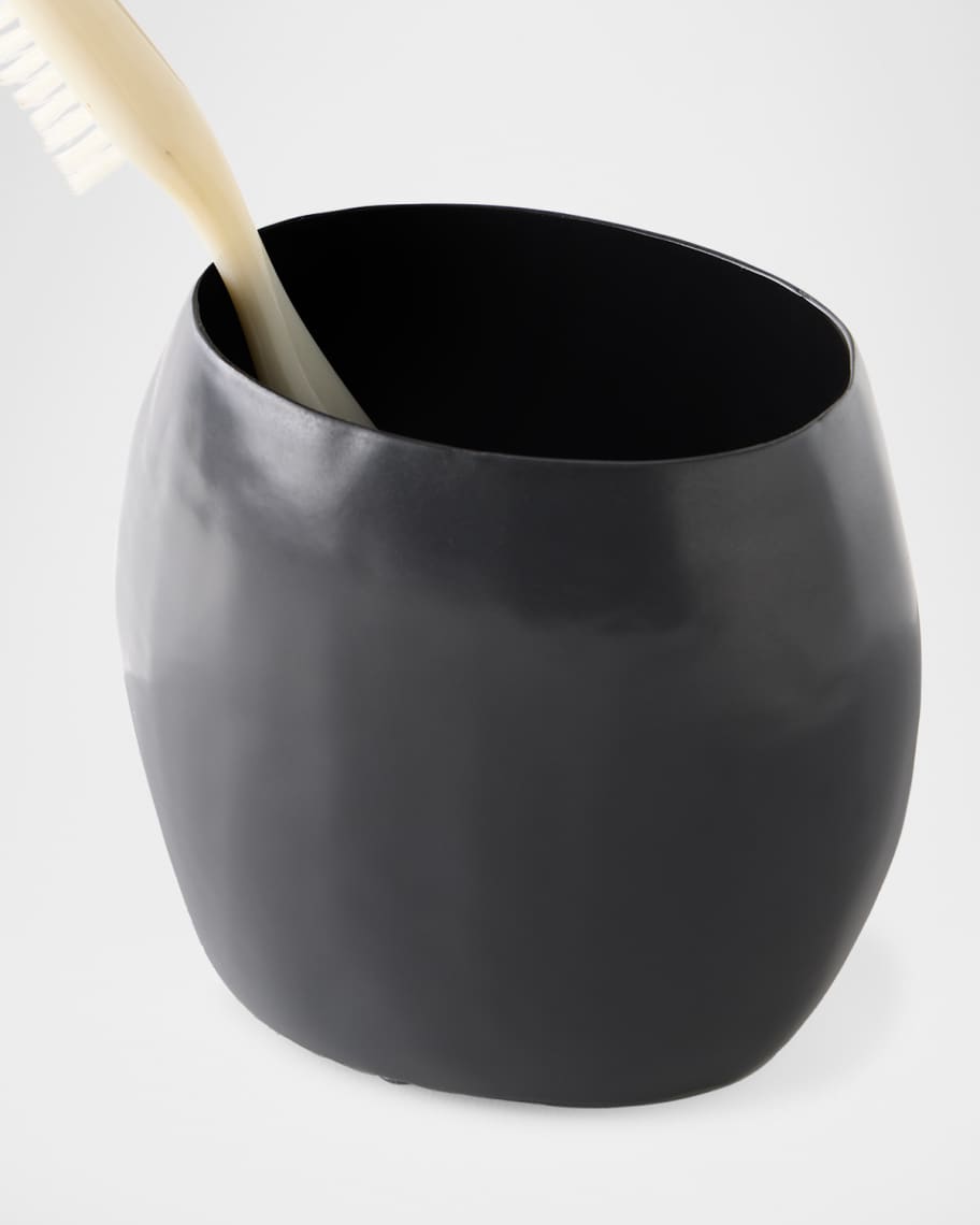 Image 2 of 2: Nile Black Toothbrush Holder