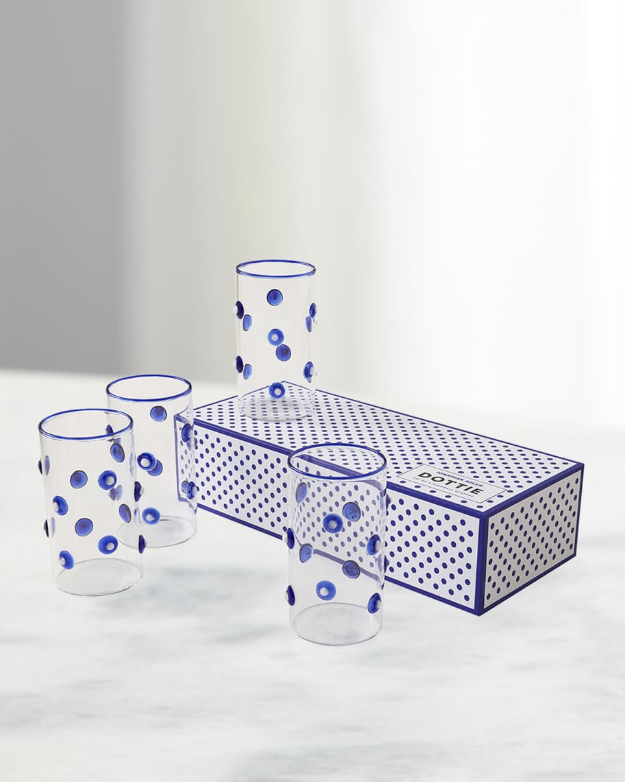 Image 1 of 3: Dottie Highball Glasses, Set of 4