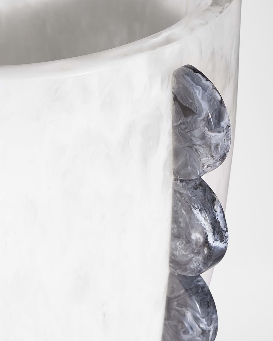 Image 3 of 4: Mustique Scalloped Urn