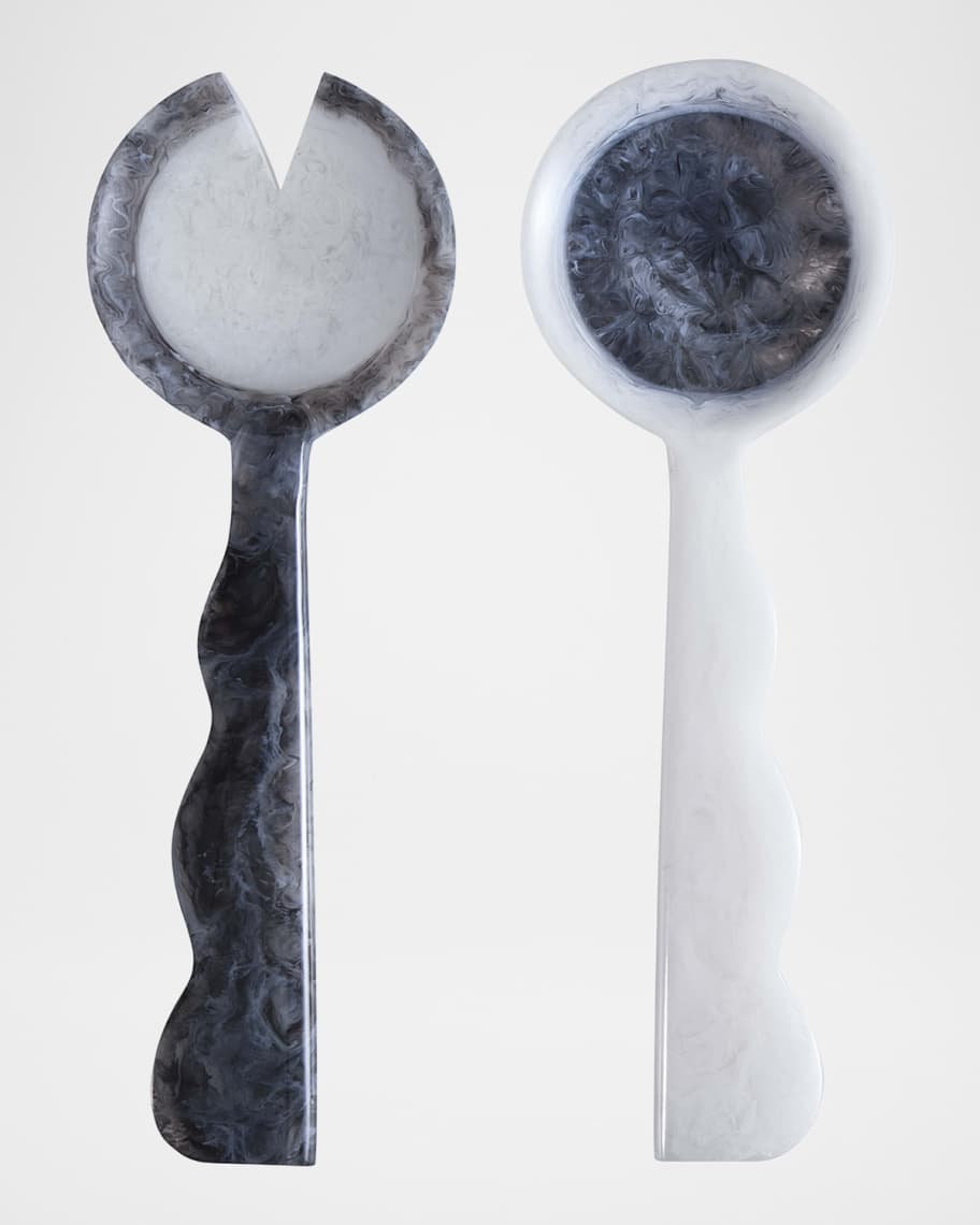 Image 2 of 2: Mustique Ripple Salad Servers, Set of 2