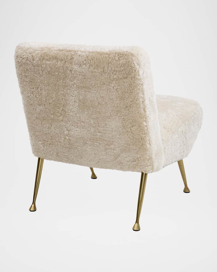 Image 2 of 4: Gainsbourg Shearling Slipper Chair