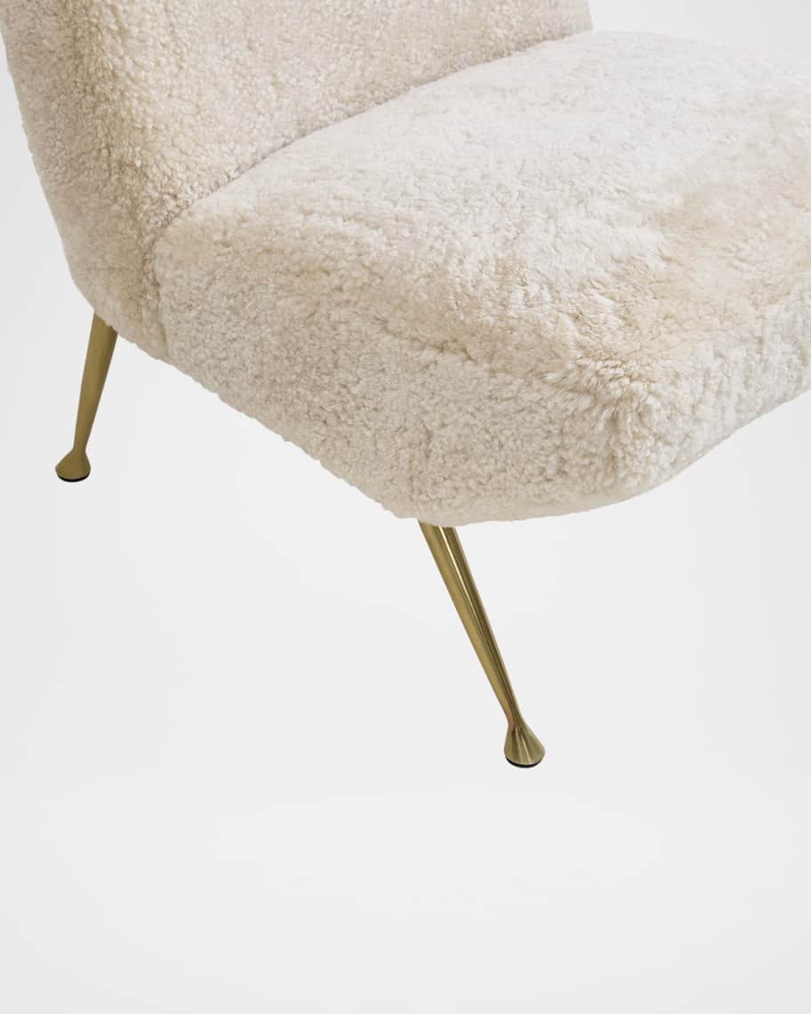 Image 3 of 4: Gainsbourg Shearling Slipper Chair